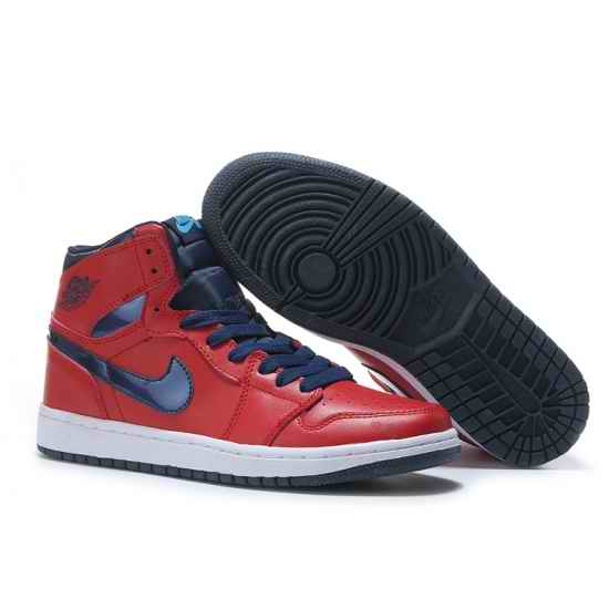 Air Jordan 1 Men Shoes Red Navy